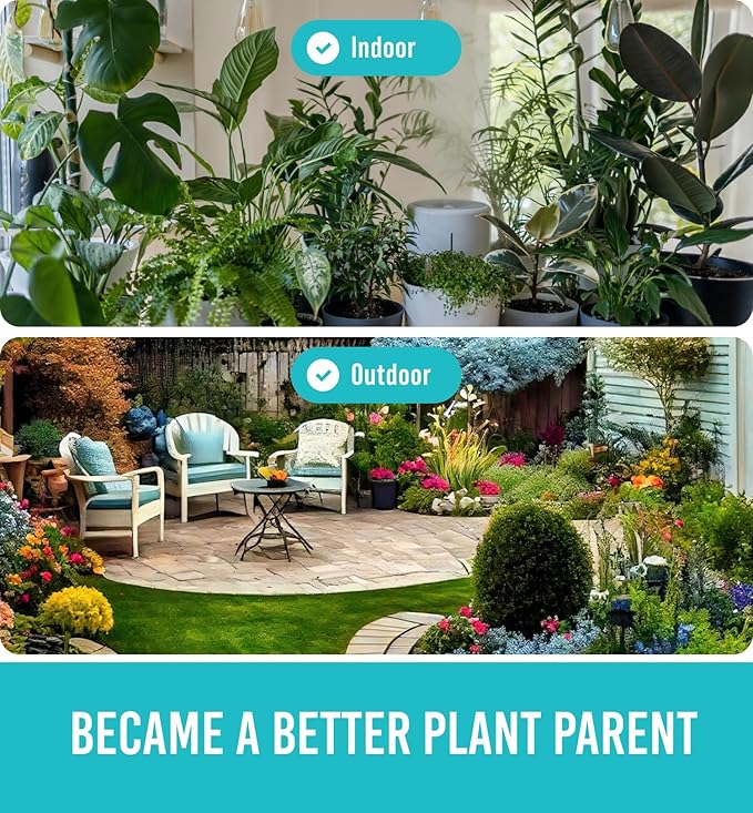 GROWIT Plant Moisture Meter - Accurately Tells You When to Water Your Plants - No Battery Needed