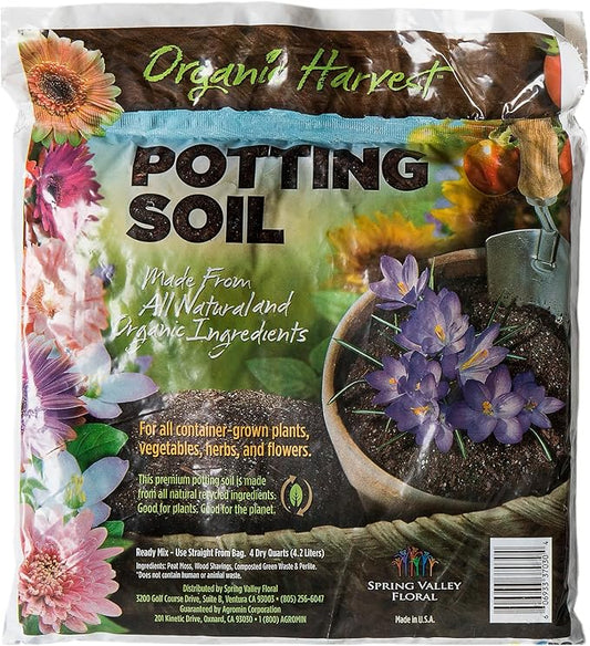 SuperMoss 01999 Agromin Organic Recycled Green Material Potting Mix, 4 Quart, Natural