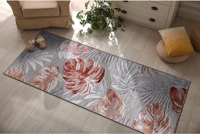 CAMILSON Runner Outdoor Rugs Oriental Retro Traditional Floral Medallion Area Rug 2x7 Non-Shedding Stain Resistant Indoor Carpet for Bathroom Hallway Kitchen Office (2 x 7 / Multi Color)