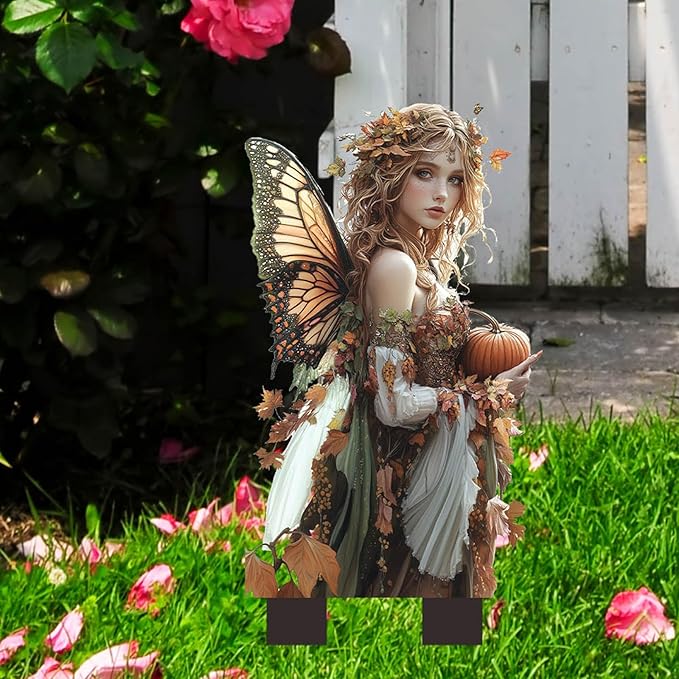 Pumpkin Elf-2 Bohemian Flower Pot Decor - Fairy Planter Pots for Home or Garden