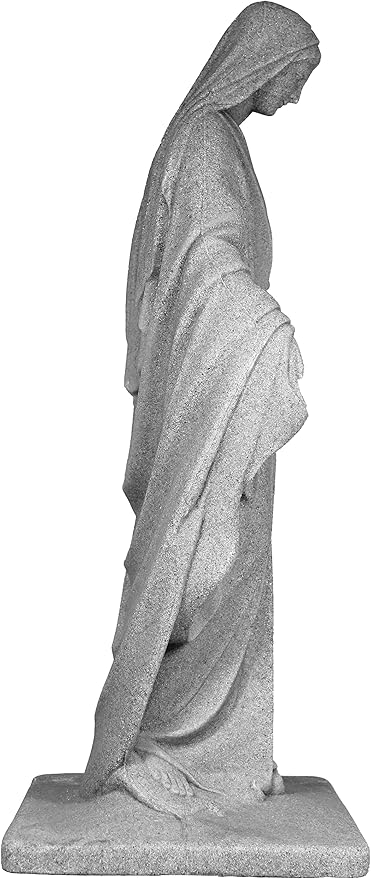 EMSCO Group Virgin Mary Statue – Natural Appearance – Made of Resin – Lightweight – 34” Height