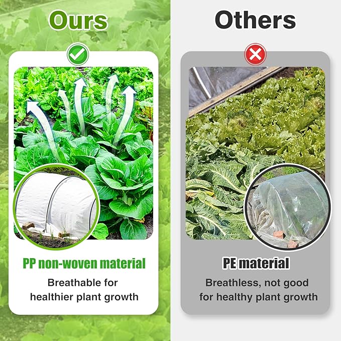 Alphatool Plant Covers Freeze Protection - 10 ft x 30 ft Frost Cloths Blankets for Outdoor Plants, 1.0oz/yd² Non-Woven Fabric Floating Row Cover, Thick Garden Covers for Raised Beds