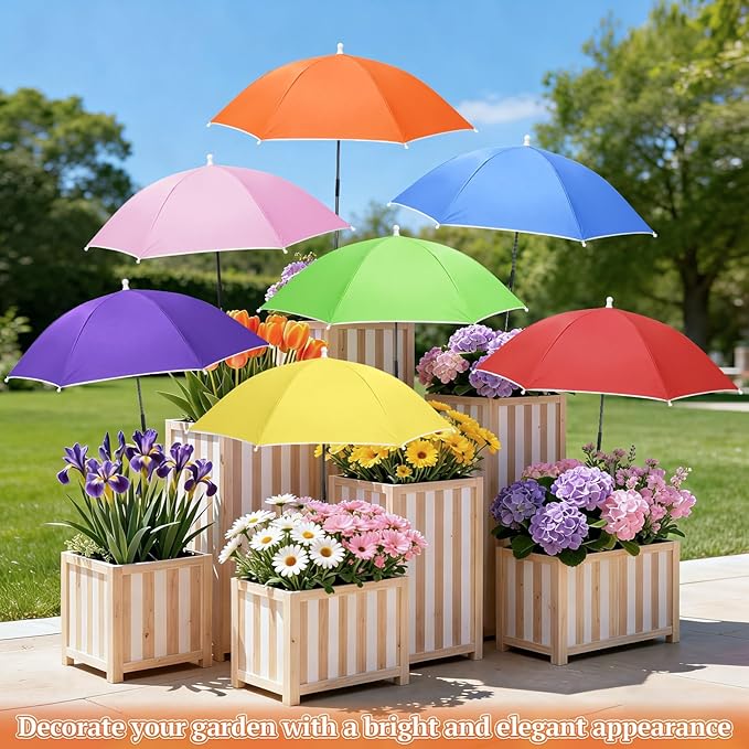 Plant Umbrellas for Outdoor Plants, Garden Umbrella Shade for Potted Plants and Garden Beds, Provide Shade to ‌Defend Plants From Blazing Sun