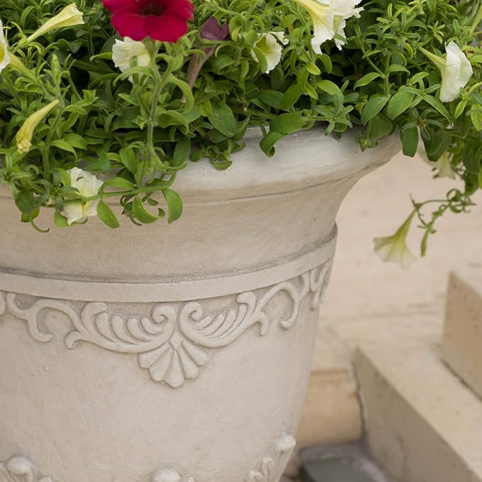 Christopher Knight Home Antique Moroccan Urn Planter, 20", White
