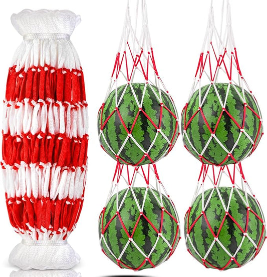 60Pcs Melon Hammocks Cradles, 19Inches Melon Hammock for Trellis Heavy Duty Watermelon Nets, Support Hanging Bags for Pumpkin Cantaloupes Honeydew, 19In Bag 19in Handle, Bear for 30lbs