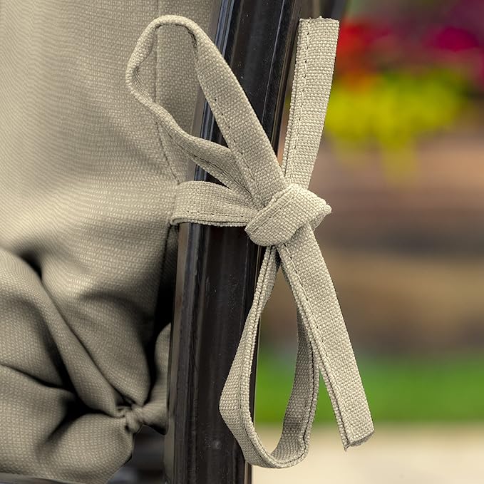 Arden Outdoor Patio Dining Chair Cushion, 20x44, Rain-Proof Seat Pad, Fade-Resistant Outdoor Cushion Tan Leala