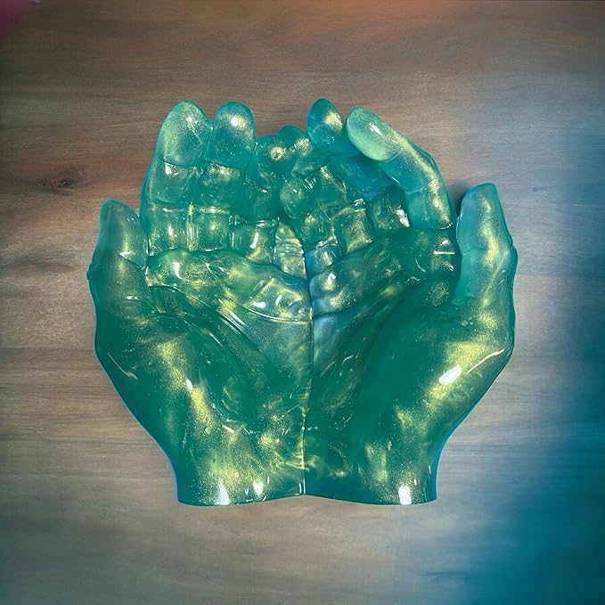 Generic Cupped Hands Planter/Trinket Holder (Green)