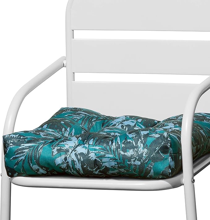 Duck Covers Water-Resistant Indoor/Outdoor Seat Cushions, 19 x 19 x 5 Inch, 2 Pack, Olympic Forest, Outdoor Patio Cushions