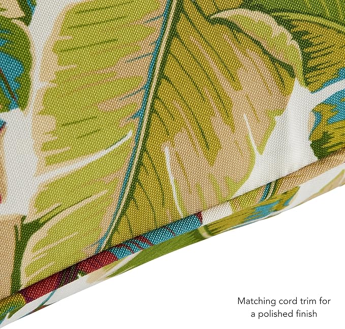 Greendale Home Fashions 2-Piece Outdoor Deep Seat Cushion Set, Tropical Multi
