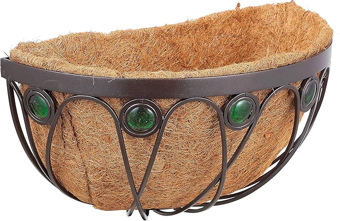 Arcadia Emerald Series Wall Manger Planter, 16-Inch