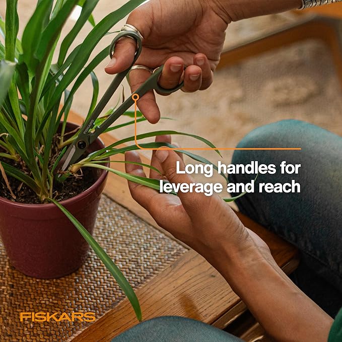 Fiskars Detail Snipper & Holder, Precision Indoor Gardening Tool, 6"