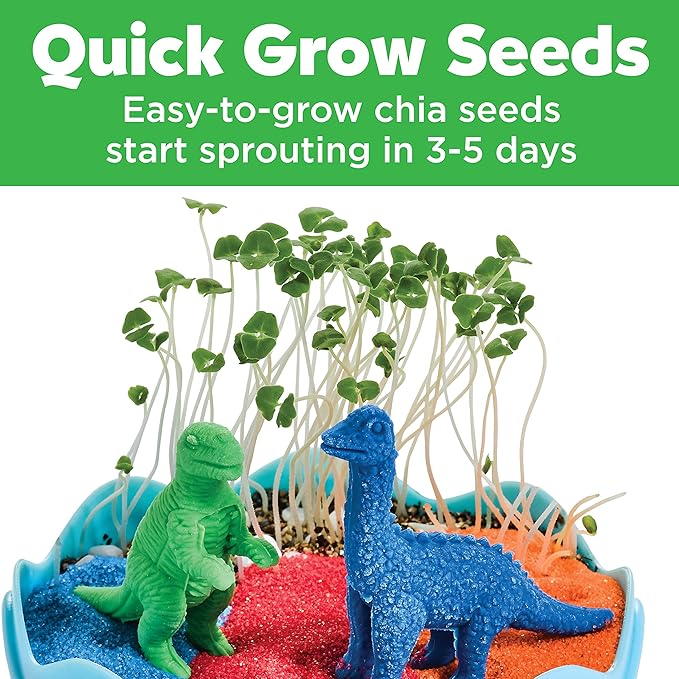 Creativity for Kids Mini Garden Dinosaur: Terrarium Kit for Kids - Dinosaur Crafts for Boys, Dinosaur Toy and Science Kit for Kids, Easter Basket Stuffers (Ages 6+)
