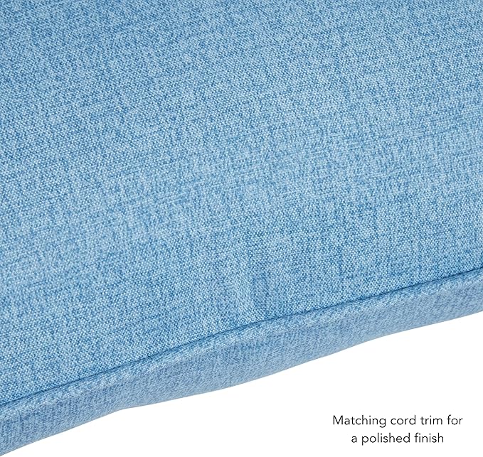Greendale Home Fashions Outdoor 2-Piece Deep Seat Cushion Set, Blue Heather