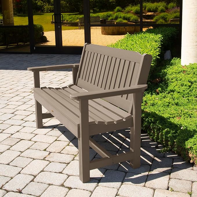 Sequoia Professional Commercial Grade Exeter Garden Bench, 4ft, Woodland Brown