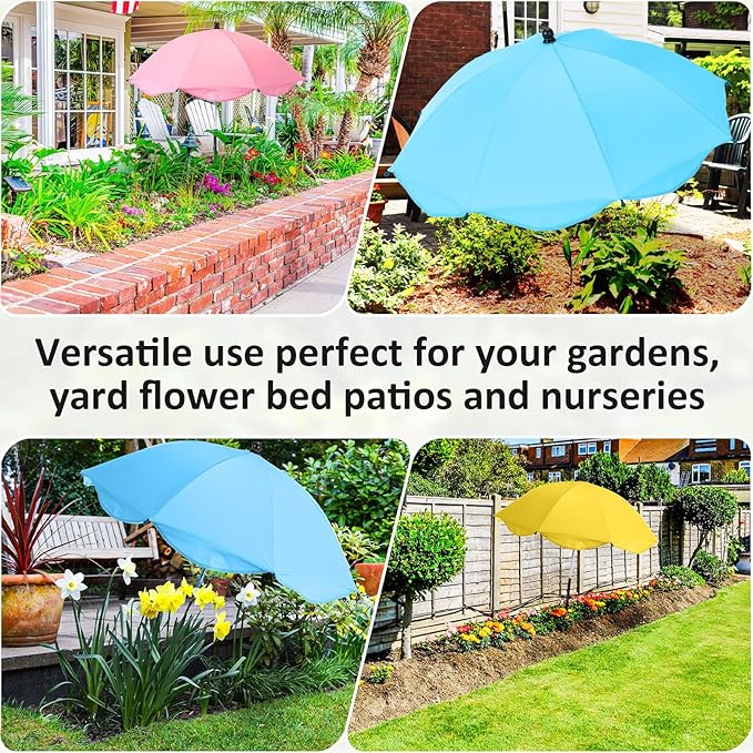 26 Inch Plant Umbrellas for Outdoor Plants Garden Umbrella Shade for Potted Plant, Garden Bed Flower Pot Provide Shade to ‌Defend Blazing Sun