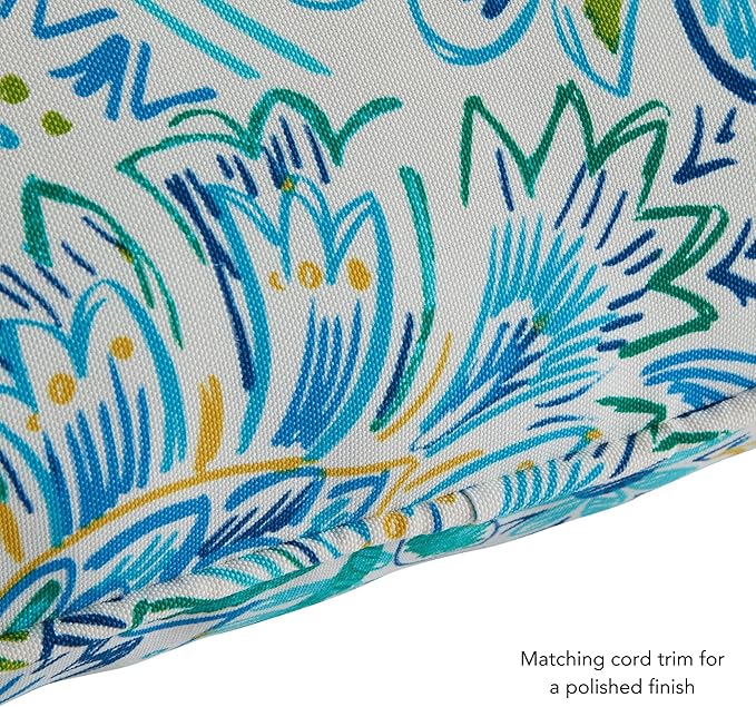 Greendale Home Fashions 2-Piece Outdoor Deep Seat Cushion Set, Paisley