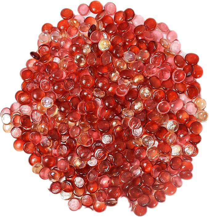Around 2 Pounds of Decorative Stones Perfect for Aquariums, Vase Fillers, Table Scatter, Scrapbooking and Much More! Beautiful Gems! (Panacea Sunrise Gems)