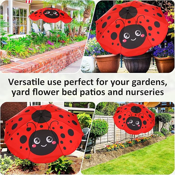 24. 5 Inch Plant Umbrellas for Outdoor Plants Garden Umbrella Shade for Potted Plant, Garden Bed Flower Pot Provide Shade to ‌defend Blazing Sun