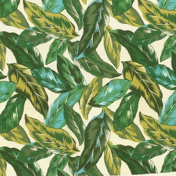 LVTXIII Outdoor Chair Cushions, Water Repellent Patio Furniture Cushions Outdoor Chair Pads with Ties for Dining Chairs and Garden Furniture, 18.5"x16"x2" Set of 2, Lush Leaf Jungle