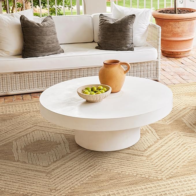 Nuloom Ranya Light Brown/Ivory, 2' x 10', Tribal Geometric, Soft and Cozy, High Traffic, Stain Resistant, Easy Clean, Durable Runner for Indoor/Outdoor Patio, Deck, Porch, Garden, Courtyard