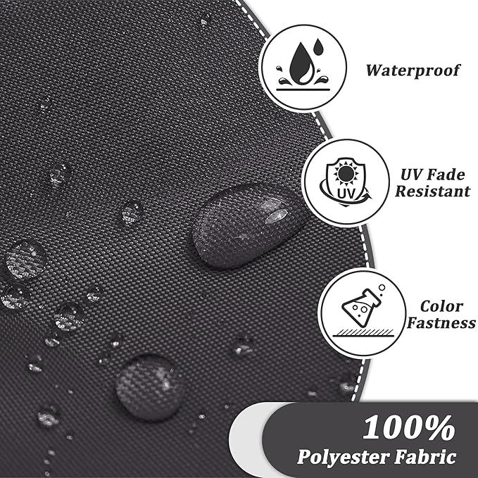 14-Piece Outdoor Cushions for Patio Furniture Thick Outdoor Chair Cushions 5" Foam High-Density Water-Resistant Deep Seat Cushion for 6-Seat Sectional Sets Liner&Cover Grey