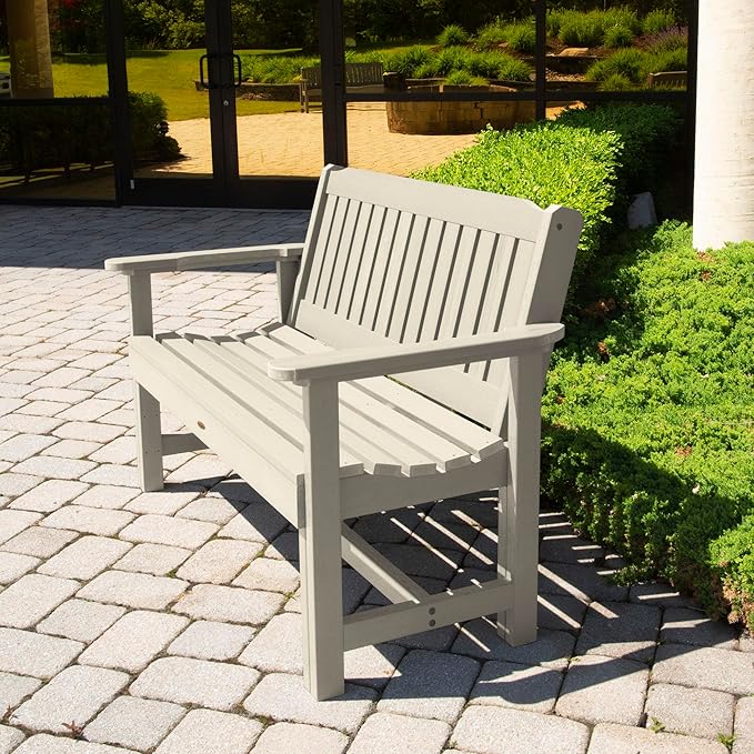 Sequoia Professional CM-BENSQ42-WAE Commercial Grade Exeter 4 Foot Garden Bench, Whitewash