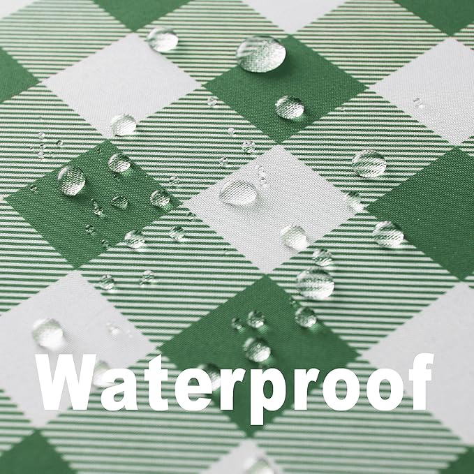 Classic Gingham Buffalo Tablecloth Fabric - Oblong 58x144 Inch Water Proof Checkered Table Cloth for Indoor Outdoor - Table Cover for Birthday, Picnics, BBQs, and Parties