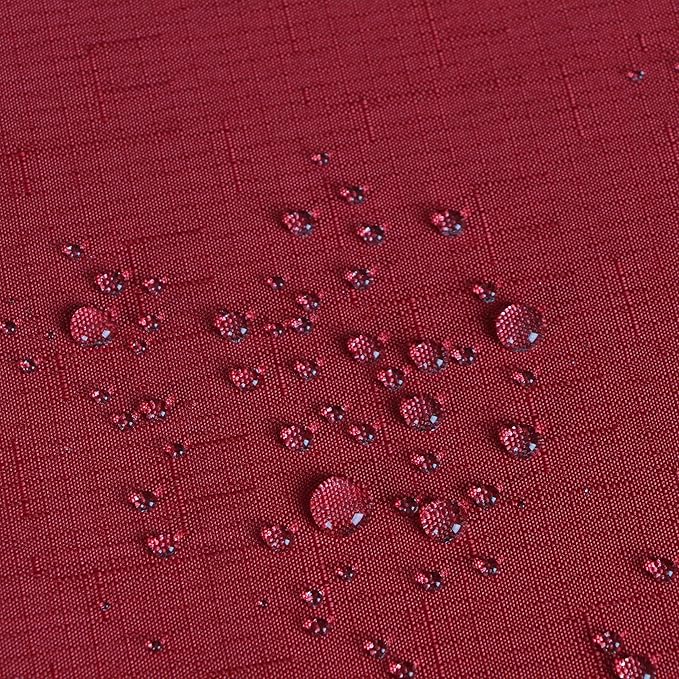 Outdoor Tablecloth Wrinkle-Free Stain Resistant Waterproof Polyester Fabric Table Cover with Zipper Umbrella Hole for Picnic/Party/Dinner/Patio Garden(70inch Round,Zippered,Red)