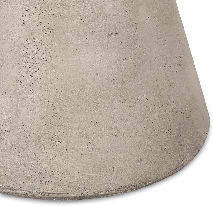 15.25" MGO Side Table for Indoor and Outdoor,Light Grey