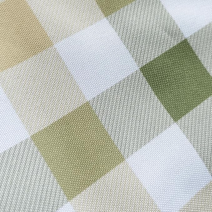 Waterproof Plaid Tablecloth Fabric - Oblong 52x70 Inch Classic Buffalo Tartan Table Cloth for Indoor/Outdoor Use - Washable Table Cover for Dinner, BBQs, and Parties