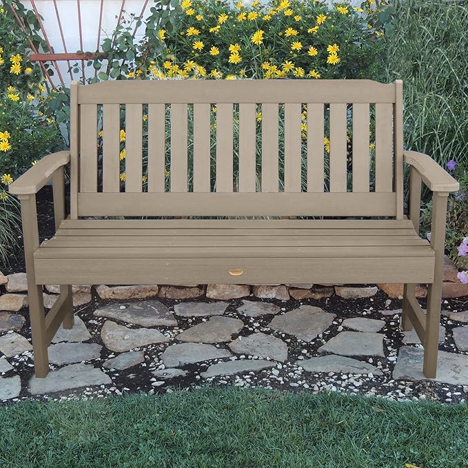 highwood Lehigh Garden Bench, 5 feet, Woodland Brown