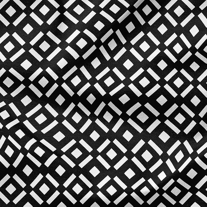 Arden Outdoor Dining Chair Cushion, 20 in x 20 in, Patio Cushion for Patio, Dining, or Rocking Chairs, Black Demi Tile