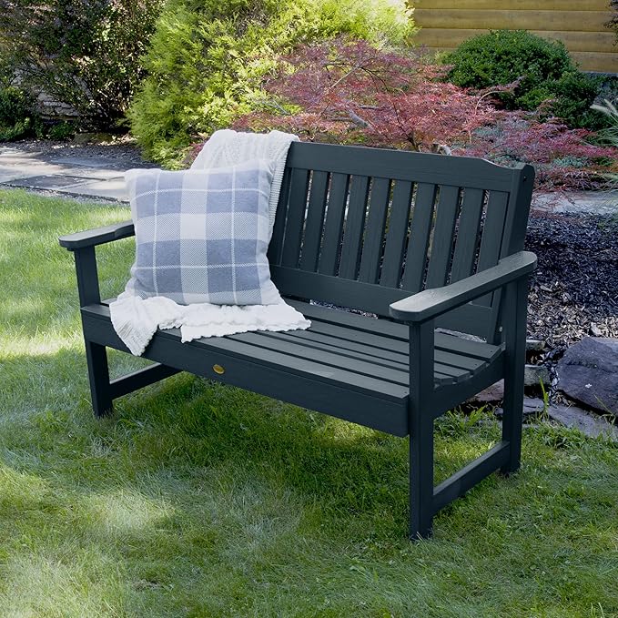 highwood Lehigh Garden Bench, 5 Feet, Federal Blue