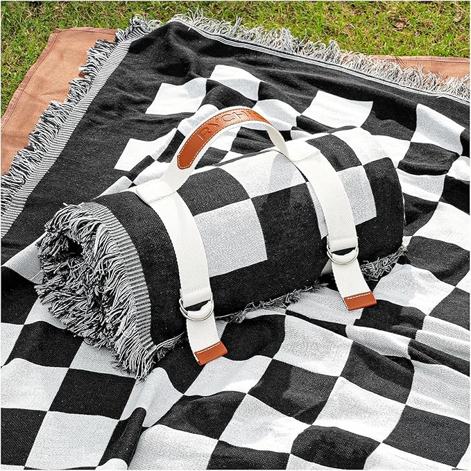2 in 1 Extra Large Boho Beach Blanket Towel Picnic Mat Adult Men Guy Him Brother Dad Boyfriend Uncle Niece Best Friend Friendship Grandpa Grandfather Husband Son in Law Happy Birthday Cool Unique Gift