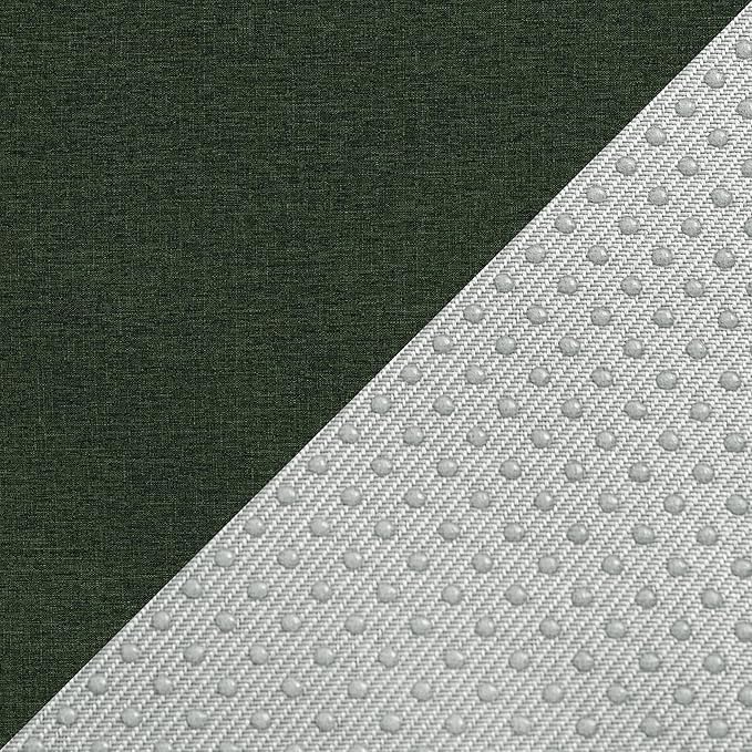 Outdoor Chair Cushions, Water-Resistant & Fade-Resistant, Patio Furniture Square Seat Replacement Chair Pads with Ties, Removable Cover, Non-Slip Bottom, Set of 6, 19 x 19 Inch, Olive Green