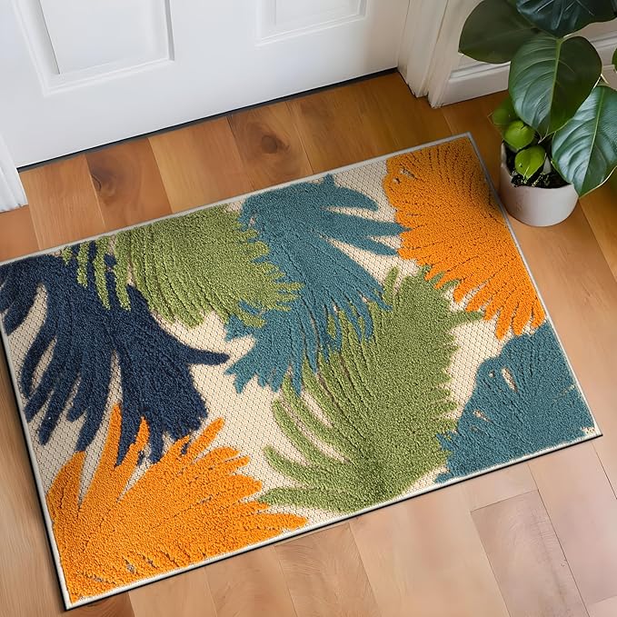 Rugshop Lucca Contemporary Floral Indoor/Outdoor 2' X 3' Multi
