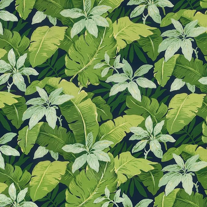 LVTXIII Outdoor Seat Cushions Set of 4 Square Corner Chair Cushions with Ties, Patio Chair Pads for Home Office and Patio Garden Furniture Decoration 19"x19"x2", Jungle Leaves