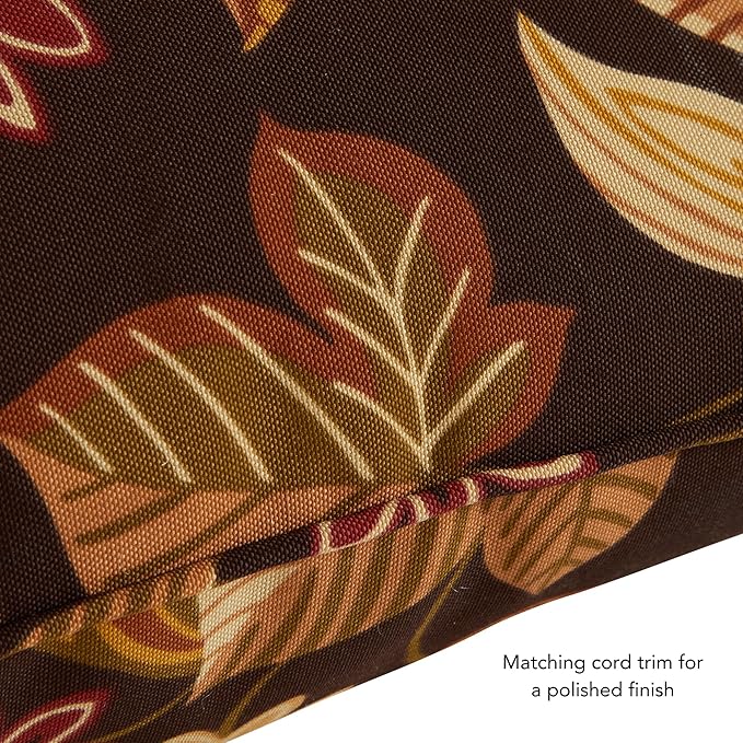 Greendale Home Fashions 2-Piece Outdoor Deep Seat Cushion Set, Russet