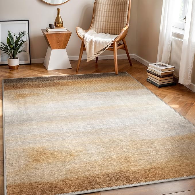 GENIMO 4'x 6'Outdoor & Indoor Area Rug, Waterproof, Non-Shedding, Easy Cleaning, Abstract Front Door Mat for Patio, Entryway, Porch, Living Room, Bedroom, Bathroom, Outside Carpet