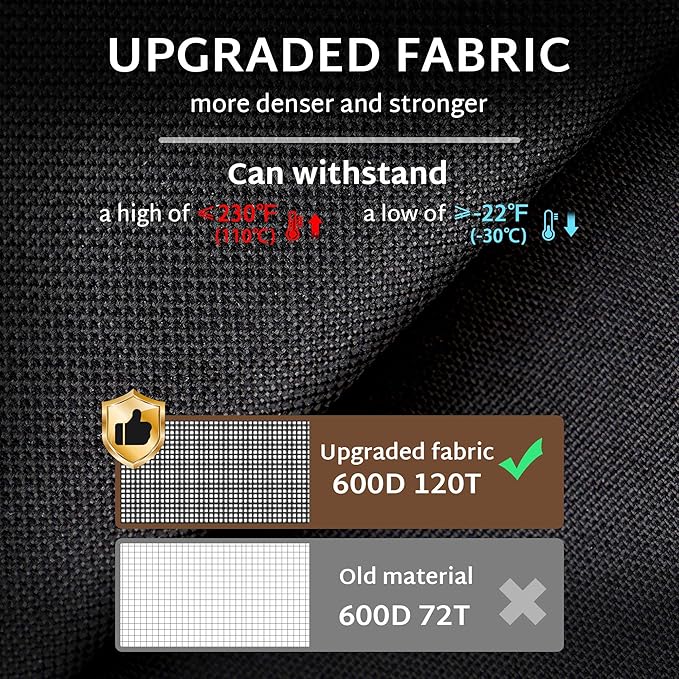 iBirdie Outdoor Sectional Cover for 190" Back 128" Front Curved Shaped Patio Sofa Waterproof Weatherproof 600D Heavy Duty Garden Furniture Cover for Outside Sectional Couch