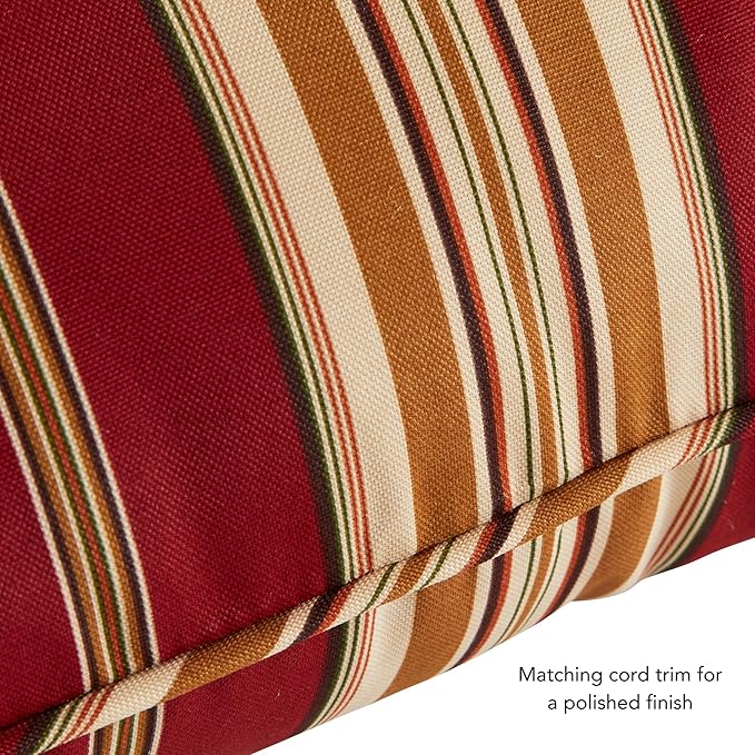 Tuscan Stripe Outdoor 2-piece Deep Seat Cushion Set