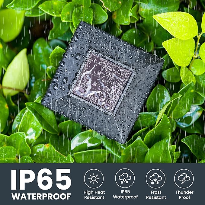 GIGALUMI Solar Lights for Outside,6 Pack Flickering Flame LED Solar Outdoor Lights, Waterproof Garden Maintain 10 Hours of Lighting for Christmas, Garden, Landscape, Path, Yard, Patio