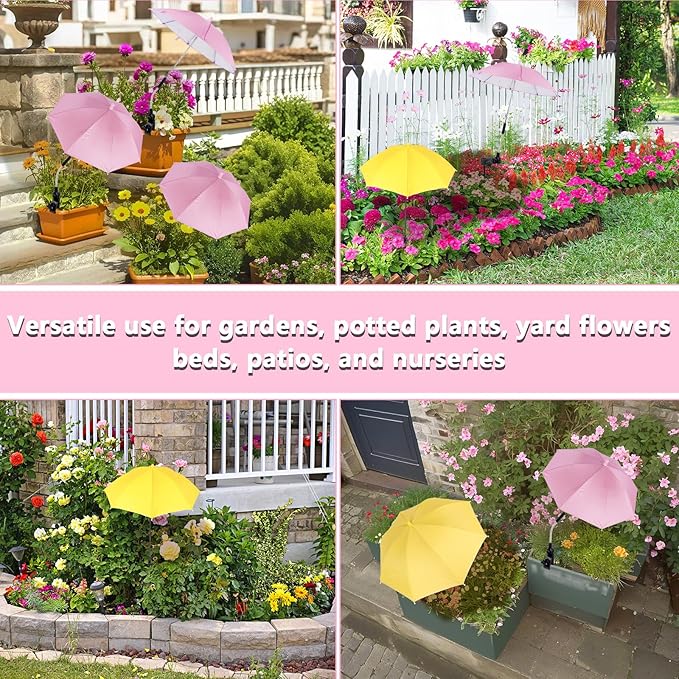 2Pcs Adjustable Plant Shade Umbrella for Outdoor Plants, Plants Shade Cover, Sun Shade Cloth for Plants, Potted Plants, Garden Beds