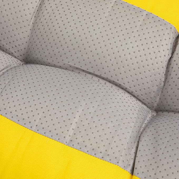 FUNHOME Outdoor Bench Cushion 45 x18 inch with Non-Slip Grips,Water Resistant Porch Swing Cushion,Bench Pillow Pads,Tufted Cushions for Patio Garden Furniture,45" Seat Cushions(Yellow)