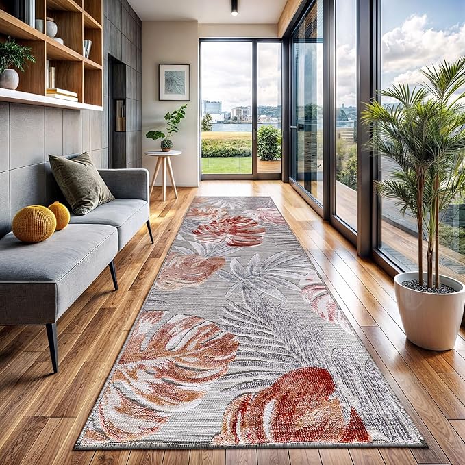 CAMILSON Runner Outdoor Rugs Oriental Retro Traditional Floral Medallion Area Rug 2x7 Non-Shedding Stain Resistant Indoor Carpet for Bathroom Hallway Kitchen Office (2 x 7 / Multi Color)
