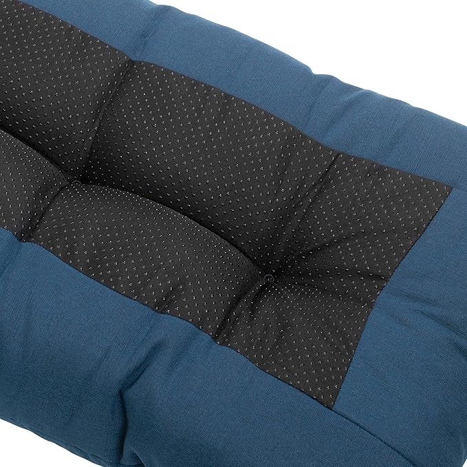 FUNHOME Outdoor Bench Cushion 42 x18 inch with Non-Slip Grips,Water Resistant Porch Swing Cushion,Bench Pillow Pads,Tufted Cushions for Patio Garden Furniture,42" Seat Cushions(Denim Blue)
