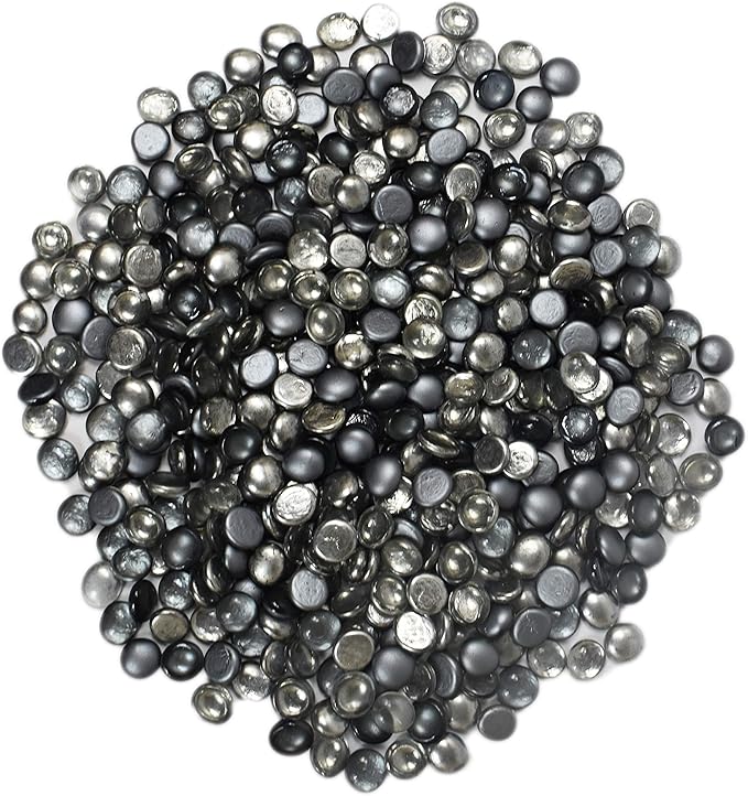 Around 2 Pounds of Decorative Stones Perfect for Aquariums, Vase Fillers, Table Scatter, Scrapbooking and Much More! Beautiful Gems! (Panacea Grey Mix)