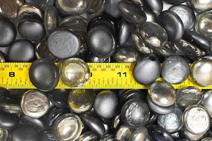 Around 2 Pounds of Decorative Stones Perfect for Aquariums, Vase Fillers, Table Scatter, Scrapbooking and Much More! Beautiful Gems! (Panacea Grey Mix)