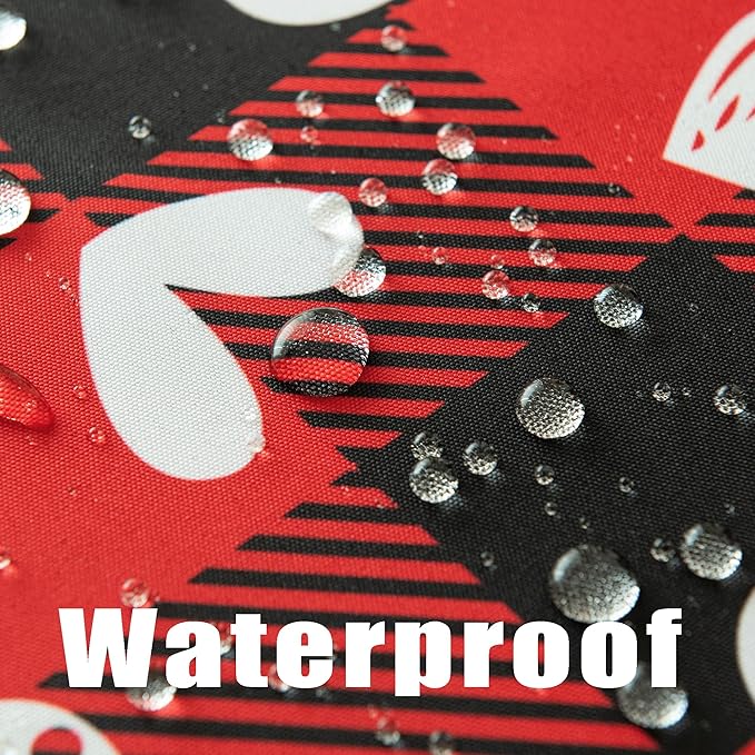 Waterproof Valentine's Day Tablecloth Fabric - Red Oblong 52x70 Inch Classic Buffalo Tartan Festive Table Cloth for Indoor Use - Gingham Table Cover for Dinner, and Parties