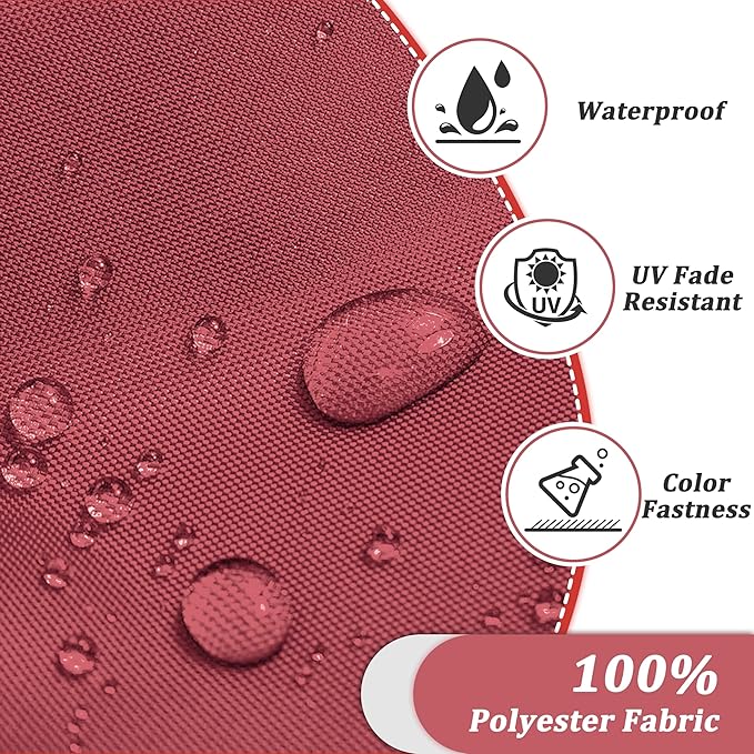 14-Piece Outdoor Cushions for Patio Furniture Thick Outdoor Chair Cushions 5" Foam High-Density Water-Resistant Deep Seat Cushion for 6-Seat Sectional Sets Liner&Cover Fuchsiared